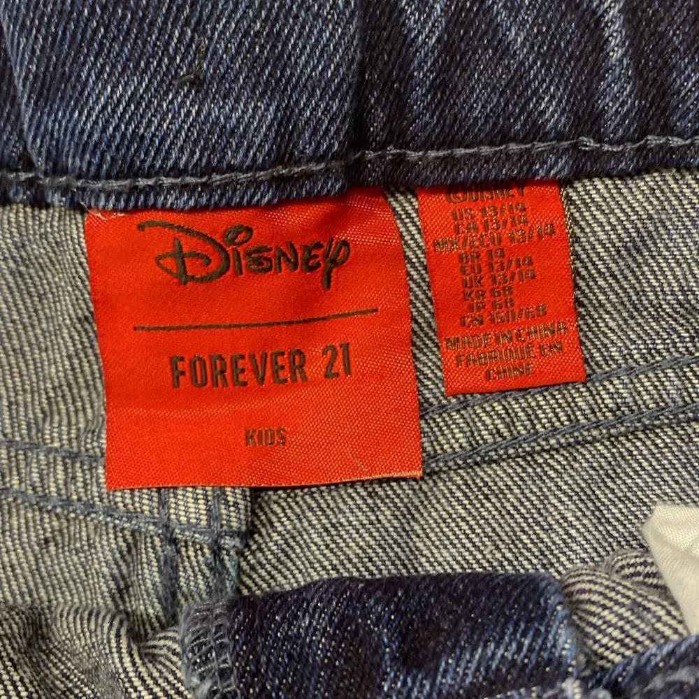 Forever 21 Women's Disney Mickey Mouse Denim Bermuda Shorts in Dark Denim, 13/14 - Picture 5 of 10